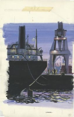 Jean-Claude Mézières | Lady Polaris, illustration pour Télérama | Galerie 9ème Art