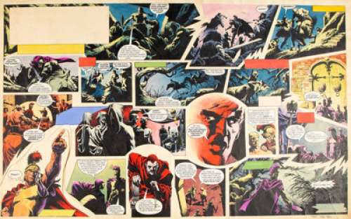 Luis Bermejo - Heros The Spartan #15 Planche 51 (Eagle Comic, 1964-65). Luis Bermejo Heros The Spartan #15 Story Page 51 Original Art (Eagle Comic, 1964-65).