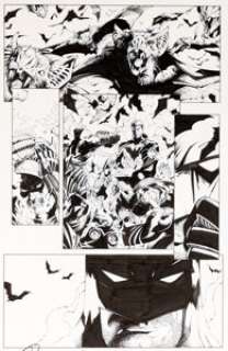Greg Capullo et Jonathan Glapion - Batman #9 Planche 12 Lot de 2 (D.C. Comics, 2012). Greg Capullo and Jonathan Glapion Batman #9 Story Page 12 Original Art Group of 2 (D.C. Comics, 2012).