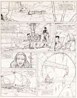 Philippe Adamov - Les Eaux De Mortelune, Le Prince Et La Poupée #3 Planche 41 (Glénat, 1989). Philippe Adamov Les Eaux De Mortelune, Le Prince Et La Poupée #3 Story Page 41 Original Art (Glénat, 1989).