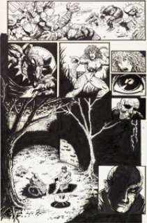 Eastman, Kevin - Kevin Eastman, Eric Talbot and Simon Bisley The Very Angry Seven Story Page 16 Original Art (Heavy Metal, c. 1996)...