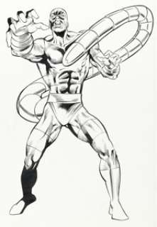 Mark Beachum and Joe Rubinstein - Official Handbook of the Marvel Universe V2#11 Scorpion Illustration Original Art ...