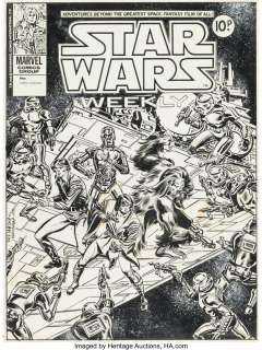 Budiansky, Bob - Bob Budiansky and Frank Springer Star Wars Weekly #52 Inside Front Cover Original Art (Marvel UK, 1979)....