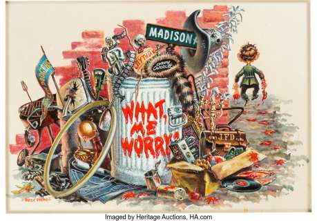 Freas, Kelly | Kelly Freas More Trash From MAD #1 Cover Painting Original Art (EC, 1958).... | Heritage