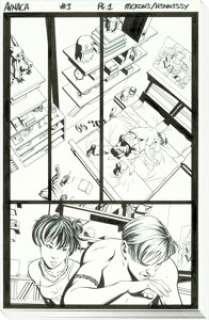 Marvel Artist - Andrew Hennessy [Mike McKone printed blue lines] Avengers Academy #3 Complete 22-Page Story "Scared Straight Part ... (Total: 22 Original Art)