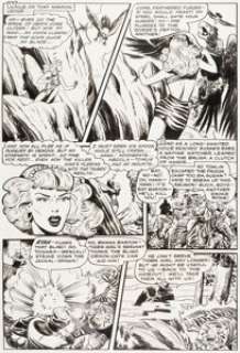 Battefield, Ken - Ken Battefield Fight Comics #73 "Tiger Girl" Story Page 9 Original Art (Fiction House, 1951). ...