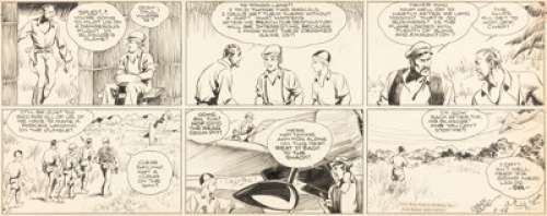 Young, Lyman - Lyman Young and Alex Raymond Tim Tyler‘s Luck Partial Sunday Comic Strip Original Art dated 1-15-33 (King Features...
