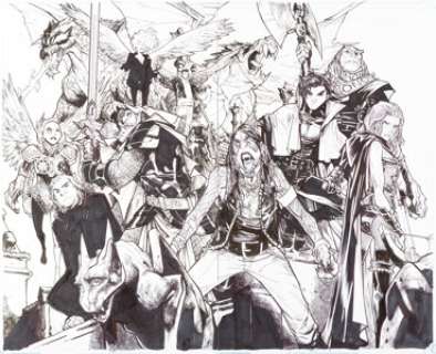 Ramos, Humberto - Humberto Ramos The Complete Crimson Wraparound Cover Original Art (BOOM! Studios, 2018)....