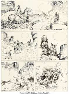 Antonio Hernandez Palacios Mac Coy, Le Canyon du Diable Story Page 39 Original Art (Dargaud, 1981)....