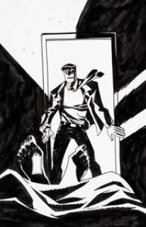 Oeming, Michael Avon - Michael Avon Oeming Powers V2#28 Cover Original Art (Marvel 2008)....