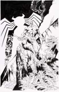 Bagley, Mark - Mark Bagley and Andy Owens Venom #21 (186) Cover Original Art (Marvel, 2020)....
