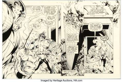 McFarlane, Todd - Todd McFarlane Spider-Man #16 Story Page 4 X-Force Original Art (Marvel, 1991)....