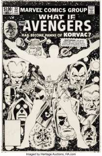 Layton, Bob - Bob Layton and Joe Rubinstein What If? #32 Cover Original Art (Marvel, 1982)....