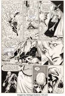Adams, Arthur - Arthur Adams, Whilce Portacio, and Scott Williams Longshot #5 Story Page 17 Original Art (Marvel, 1986)....