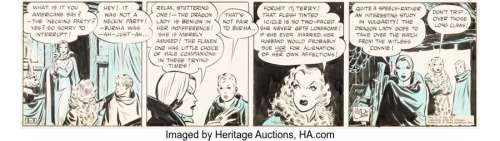 Caniff, Milton | Milton Caniff Terry and the Pirates Daily Comic Strip Original Art dated 3-3-38 (The Chicago Tribune-N.Y. Times Sy... | Heritage