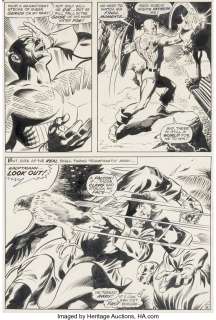 Colan, Gene - Gene Colan and Joe Sinnott Captain America #117 Story Page 8 Red Skull and Cosmic Cube Original Art (Marvel, 1969)...