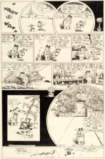 Herriman, George | George Herriman Krazy Kat Sunday Comic Strip Original Art dated 8-15-1943 (King Features Syndicate, 1943).... | Heritage