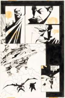 Quesada, Joe - Joe Quesada and Kevin Nowlan Batman: Sword of Azrael #2 Story Page 10 Original Art (DC, 1992). ...