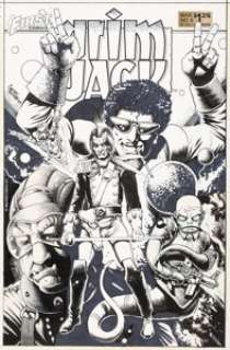Truman, Timothy - Timothy Truman Grimjack #8 Cover Original Art (First, 1985)....