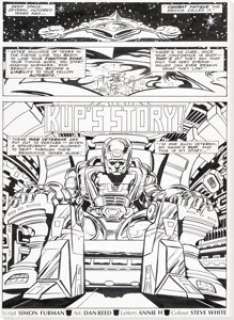 Reed, Dan - Dan Reed Transformers #132 Complete 11-Page Story "Kup‘s Story!" Original Art (Marvel UK, 1987).... (Total: 11 Original Art)