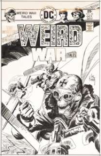 Kubert, Joe - Joe Kubert Weird War Tales #42 Cover Original Art (DC, 1975)....