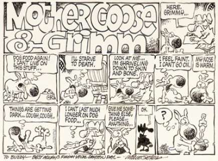 Peters, Mike - Mike Peters Mother Goose and Grimm Sunday Comic Strip Original Art dated 9-22-1985 (Tribune Media Services, 1985)....