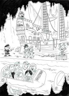 HOMMAGE AUX GOONIES, Sti, 2023, illustration originale, encre, papier,… | Bamboo Edition