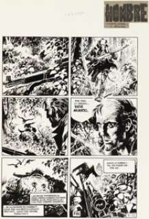 Jose Ortiz - Hombre, El Cazador End Story Page 12 Original Art (Norma, 1983).