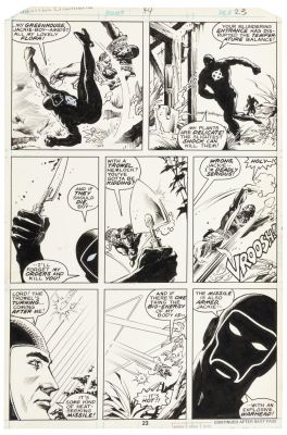 Lot 530 - [Original Comic Art] KEITH GIFFEN and RUDY NEBRES * MARVEL PREMIERE No. 44, Page 23 * Jack of Hearts | PBA Galleries