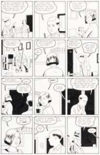 Adrian Tomine - Optic Nerve #8 Story Page 18 Original Art (Drawn & Quarterly, 2001).