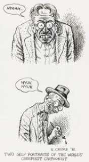 Robert Crumb "Who’s Afraid of Robert Crumb?" | Self-Portraits and Logotype Illustration Original Art (1992). | Heritage