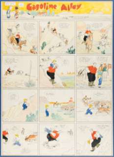 Frank King - Gasoline Alley Sunday Comic Strip Original Art dated 6-15-1924 (Chicago Tribune, 1924).