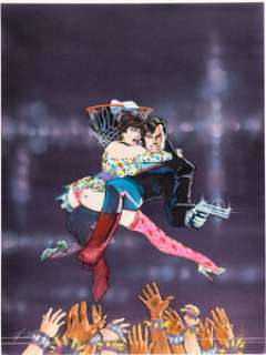 Howard Chaykin - American Flagg!: Southern Comfort Trade Paperback Cover Painting Original Art (First, 1987).