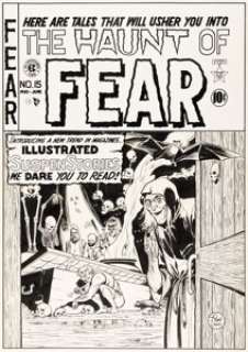 Johnny Craig The Haunt of Fear #15 (#1) Cover Original Art (EC, 1950). | Heritage