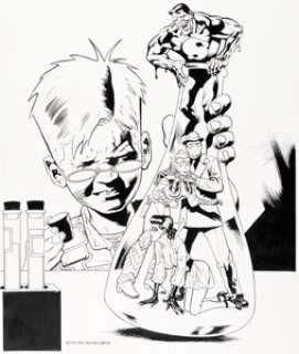 Kevin Nowlan Tomorrow Stories Special #1 Cover Original Art (DC, 2006).
