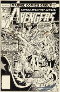 George Pérez and Terry Austin Avengers #168 Cover Original Art (Marvel, 1978).