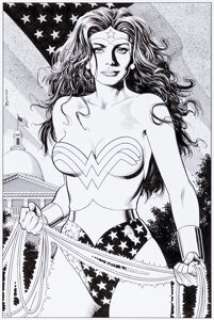Brian Bolland Wonder Woman #50 Pin-Up Original Art (DC, 1991). | Heritage