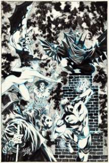 Kelley Jones Batman: Gotham After Midnight #11 Cover Original Art (DC, 2009).