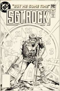 Joe Kubert Sgt. Rock #352 Cover Original Art (DC, 1981).