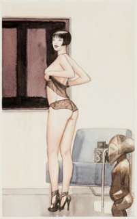 Marco Nizzoli - Valentina Tribute to Crepax Illustration Original Art(undated).