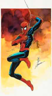 John Romita Jr. and Scott Hanna - Spider-Man Specialty Illustration Original Art (undated). | Heritage