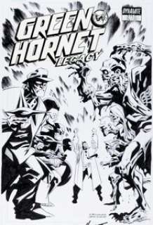 Phil Hester and Bruce McCorkindale Green Hornet: Legacy #41 Cover Original Art (Dynamite, 2013). (Total: 2 Original Art)