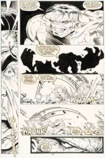 Todd McFarlane, Jim Sanders III, and Chris Ivy The Incredible Hulk #345 Story Page 28 Original Art (Marvel, 1988).