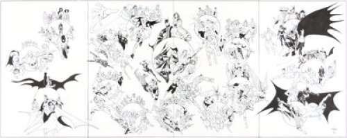 Ethan Van Sciver Convergence #8 Multiverse Splash Pages 23-26 (DC, 2015).