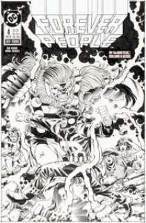 Paris Cullins and Karl Kesel Forever People #4 Cover Original Art (DC, 1988).