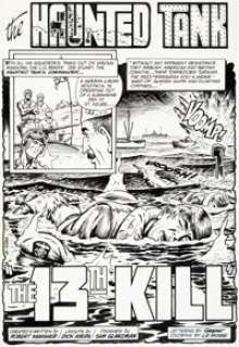 Dick Ayers and Sam Glanzman G.I. Combat #227 "The 13th Kill" Complete 12-Page Story Original Art (DC, 1981). (Total: 12 Original Art)