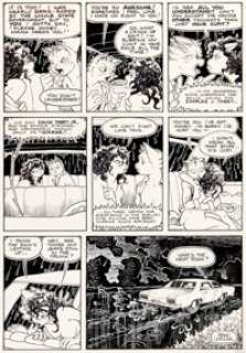 Reed Waller Bizarre Sex #10 Omaha the Cat Dancer Story Page 5 Original Art (Kitchen Sink Press, 1982).