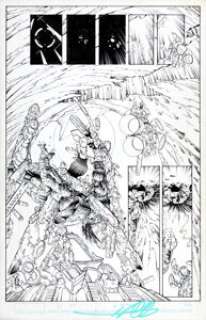 Stephen Platt and Marlo Alquiza Prophet #1 Story Page 13 Original Art (Image, 1995).