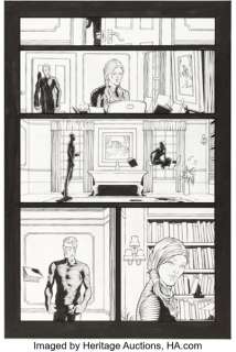 Frank Quitely and Tim Townsend New X-Men #122 Cyclops and Jean Grey Story Page 10 Original Art (Marvel, 2002).