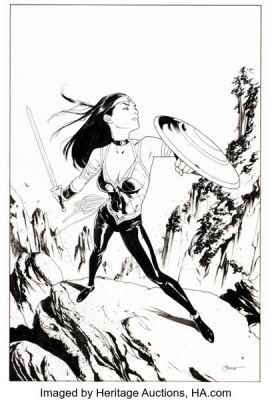 Joshua Middleton Wonder Woman #614 Cover Original Art (DC, 2011).